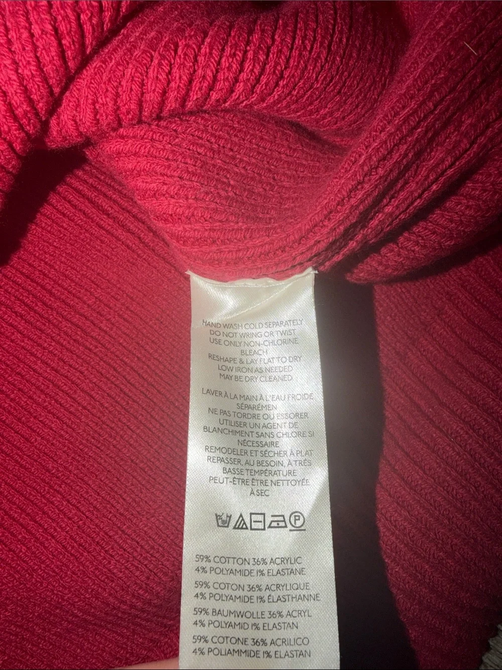 Free People Easy Street Tunic Sweater oversized mock neck xs boho pullover